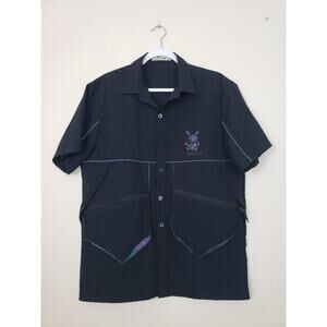 RARE Lucky Charm BKYS Mens Shirt Size S Stitched Teddy Bear Back Streetwear Read